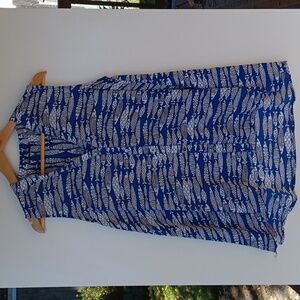 Fish Print Sleeveless Blouse